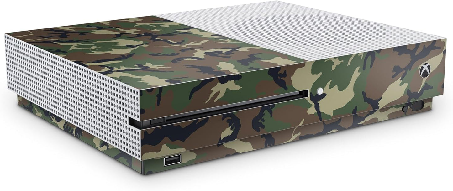 Xbox One S Camouflage Console Skin Decal Sticker + 2 Controller Skins