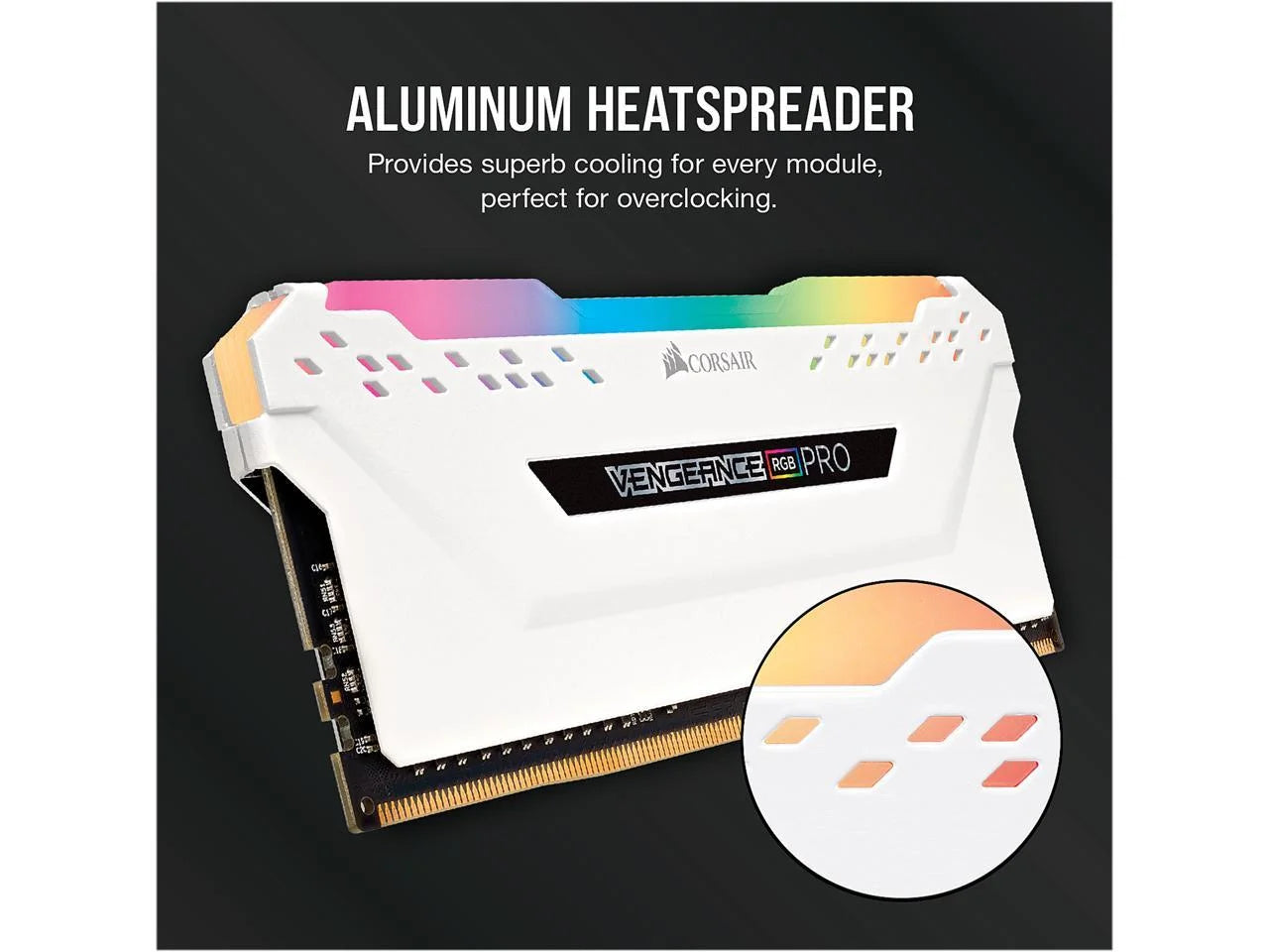 Vengeance RGB Pro 16GB (2 X 8GB) 288-Pin PC RAM DDR4 3200 (PC4 25600) Desktop Memory Model CMW16GX4M2C3200C16W