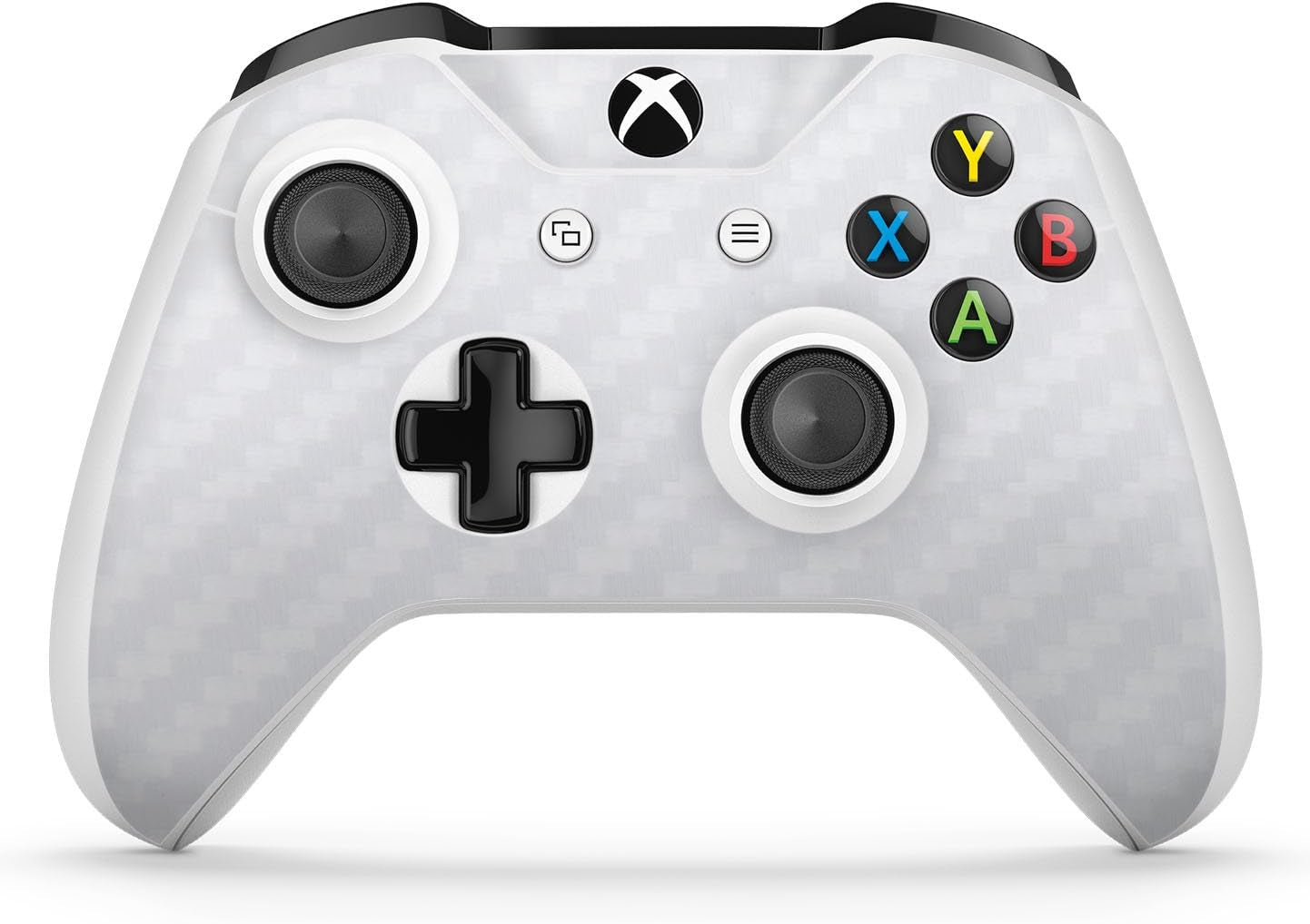 Xbox One S Carbon White Console Skin Decal Sticker + 2 Controller Skins