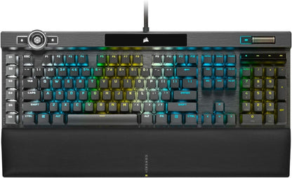 Icue Nexus Companion Touch Screen – 5” Diagonal Screen – 6 Programmable Virtual Macro Buttons + K100 RGB Mechanical Gaming Keyboard - Cherry MX Speed RGB Silver Keyswitches