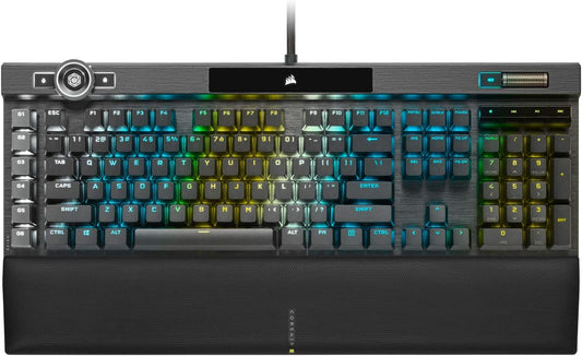 Icue Nexus Companion Touch Screen – 5” Diagonal Screen – 6 Programmable Virtual Macro Buttons + K100 RGB Mechanical Gaming Keyboard - Cherry MX Speed RGB Silver Keyswitches