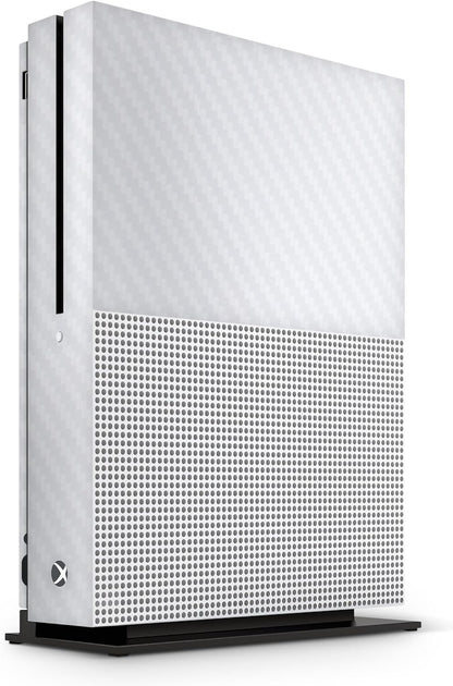 Xbox One S Carbon White Console Skin Decal Sticker + 2 Controller Skins