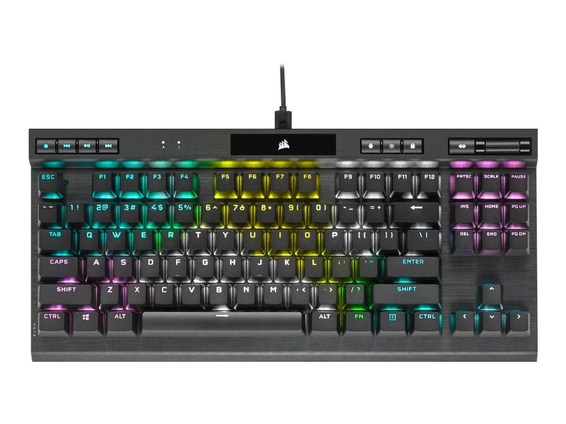 K70 RGB TKL Champion Series Optical-Mechanical Gaming Keyboard; Detachable USB Type-C Cable