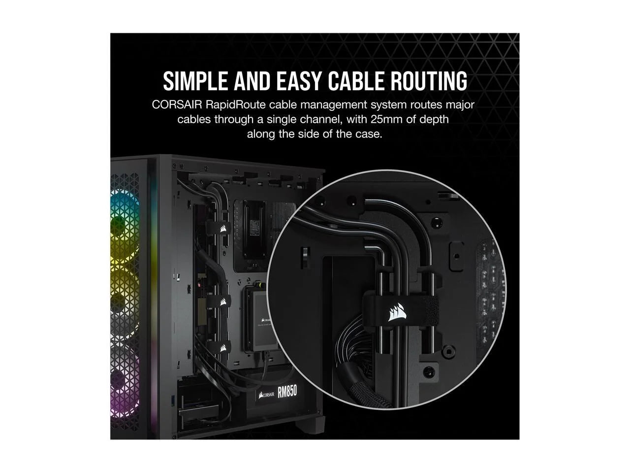 4000D AIRFLOW Tempered Glass Mid-Tower ATX Case - Black - Mid-Tower - Black - Steel, Tempered Glass, Plastic - 4 X Bay - 2 X 4.72" X Fan(S) Installed - 0 - ATX Motherboard Supported - 6 X