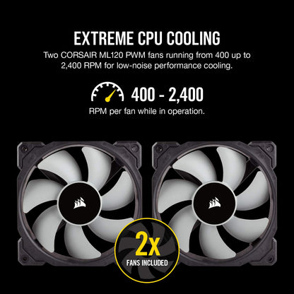 Icue H100I RGB Pro XT for Desktop, 240Mm Radiator