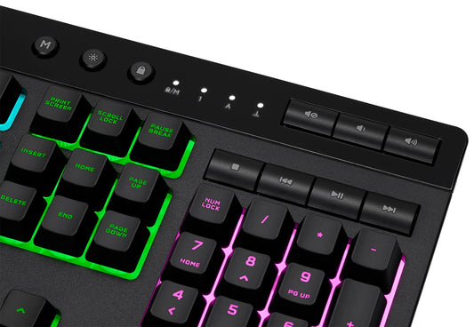 K55 RGB Pro Gaming Keyboard - Dynamic RGB Backlighting, Six Macro Keys with Elgato Stream Deck Software Integration