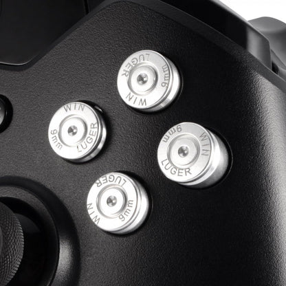 Metal Silver Alumium Alloy Thumbsticks Bullet ABXY Mod Buttons Replacement Parts for Xbox One Standard, for Xbox One Elite, for Xbox One S/X Controller
