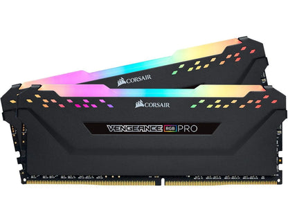 Vengeance RGB Pro 16GB (2 X 8GB) 288-Pin DDR4 DRAM DDR4 3600 (PC4 28800) Desktop Memory Model CMW16GX4M2C3600C18