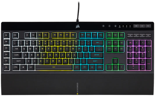 K55 RGB Pro Gaming Keyboard - Dynamic RGB Backlighting, Six Macro Keys with Elgato Stream Deck Software Integration