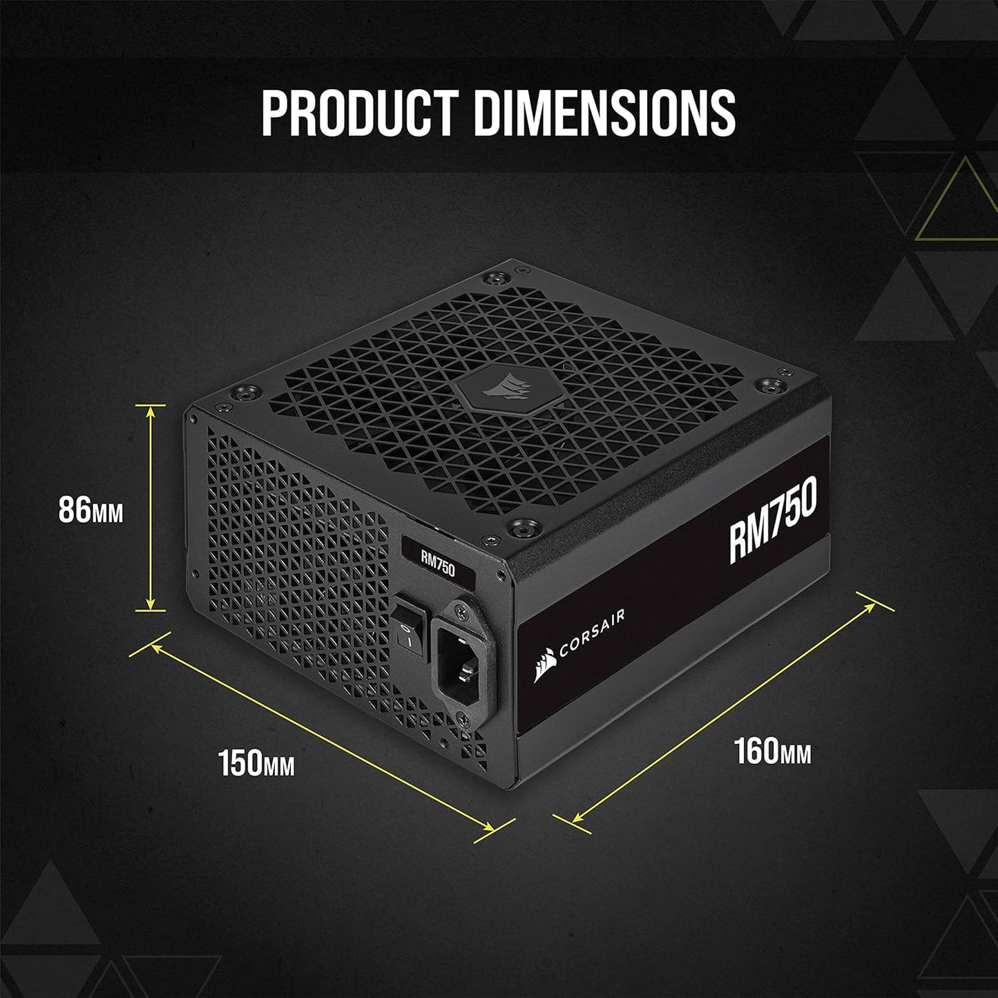 RM Series (2021), RM750, 750 Watt, 80 plus Gold Certified, Fully Modular Power Supply