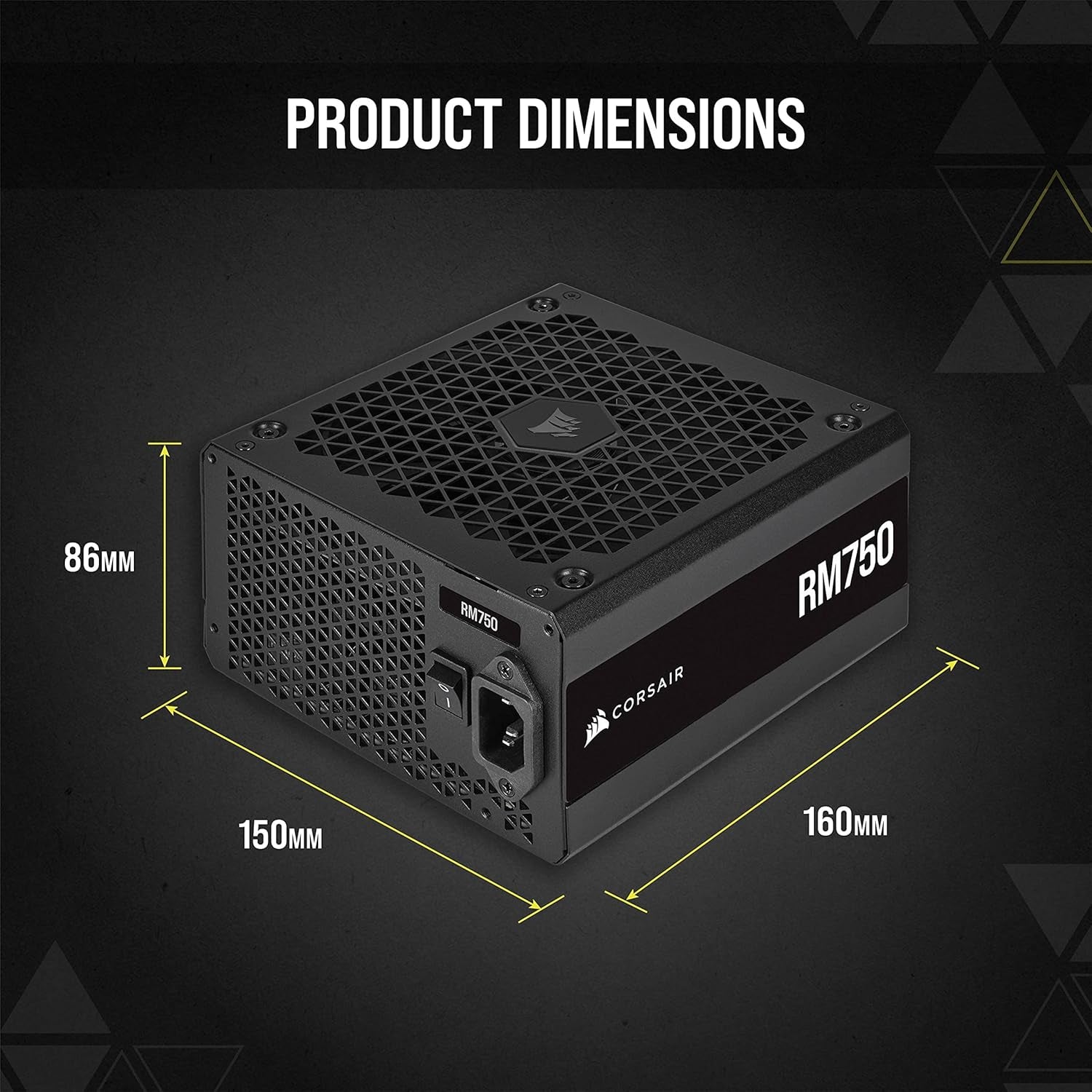 RM Series (2021), RM750, 750 Watt, 80 plus Gold Certified, Fully Modular Power Supply