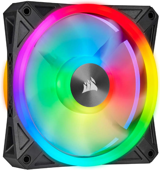 QL Series, Ql120 RGB, 120Mm RGB LED Fan, Single Pack - Black, 4.72 X 4.72 X 0.98 Inches