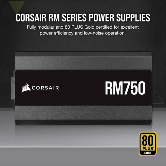 RM Series (2021), RM750, 750 Watt, 80 plus Gold Certified, Fully Modular Power Supply