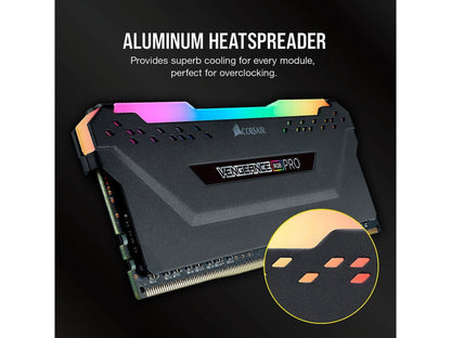 Vengeance RGB Pro 16GB (2 X 8GB) 288-Pin DDR4 DRAM DDR4 3600 (PC4 28800) Desktop Memory Model CMW16GX4M2C3600C18