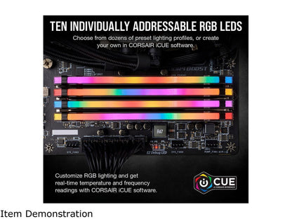 Vengeance RGB Pro 16GB (2 X 8GB) 288-Pin DDR4 DRAM DDR4 3600 (PC4 28800) Desktop Memory Model CMW16GX4M2C3600C18