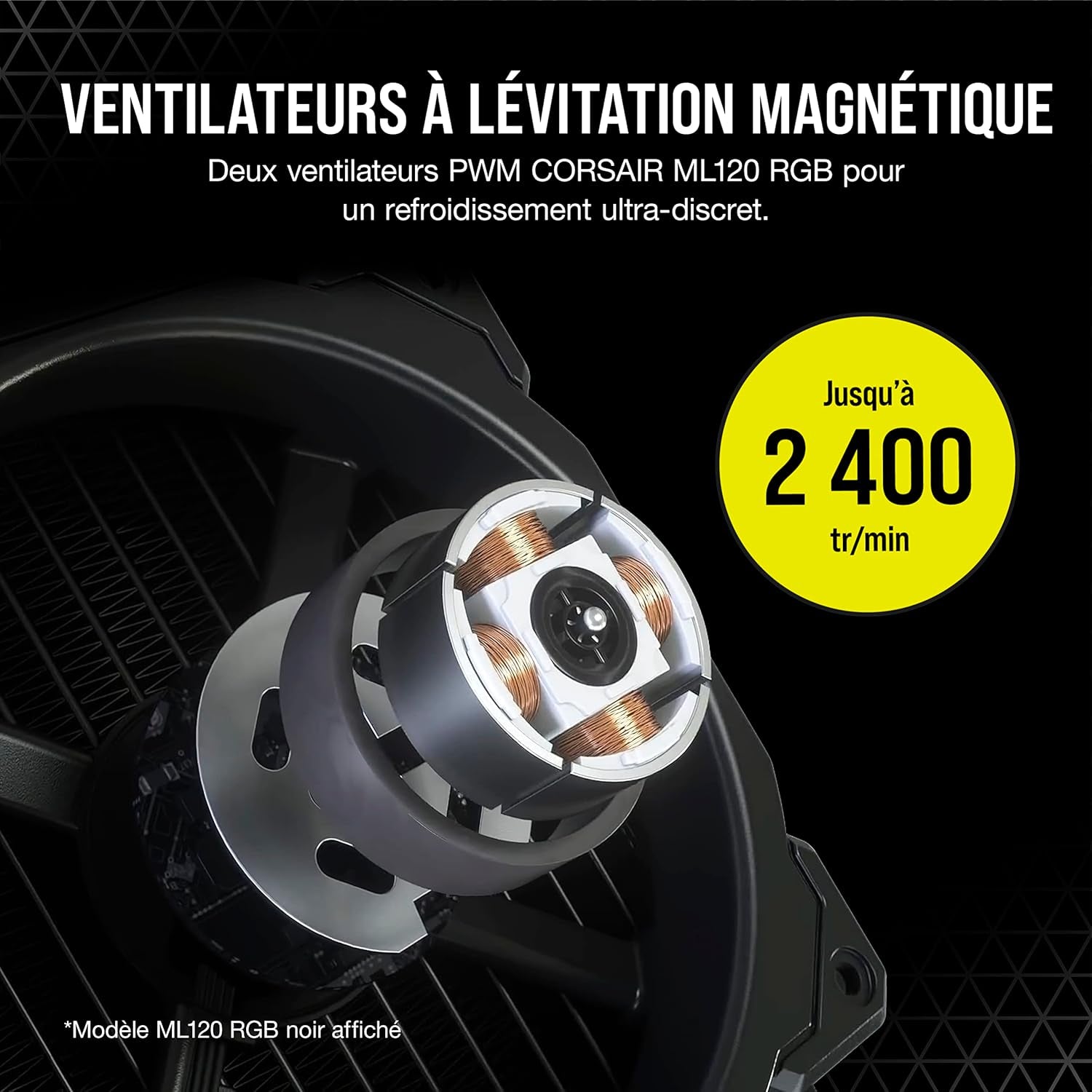 Icue H100I Elite Capellix Liquid CPU Cooler for Desktop - White