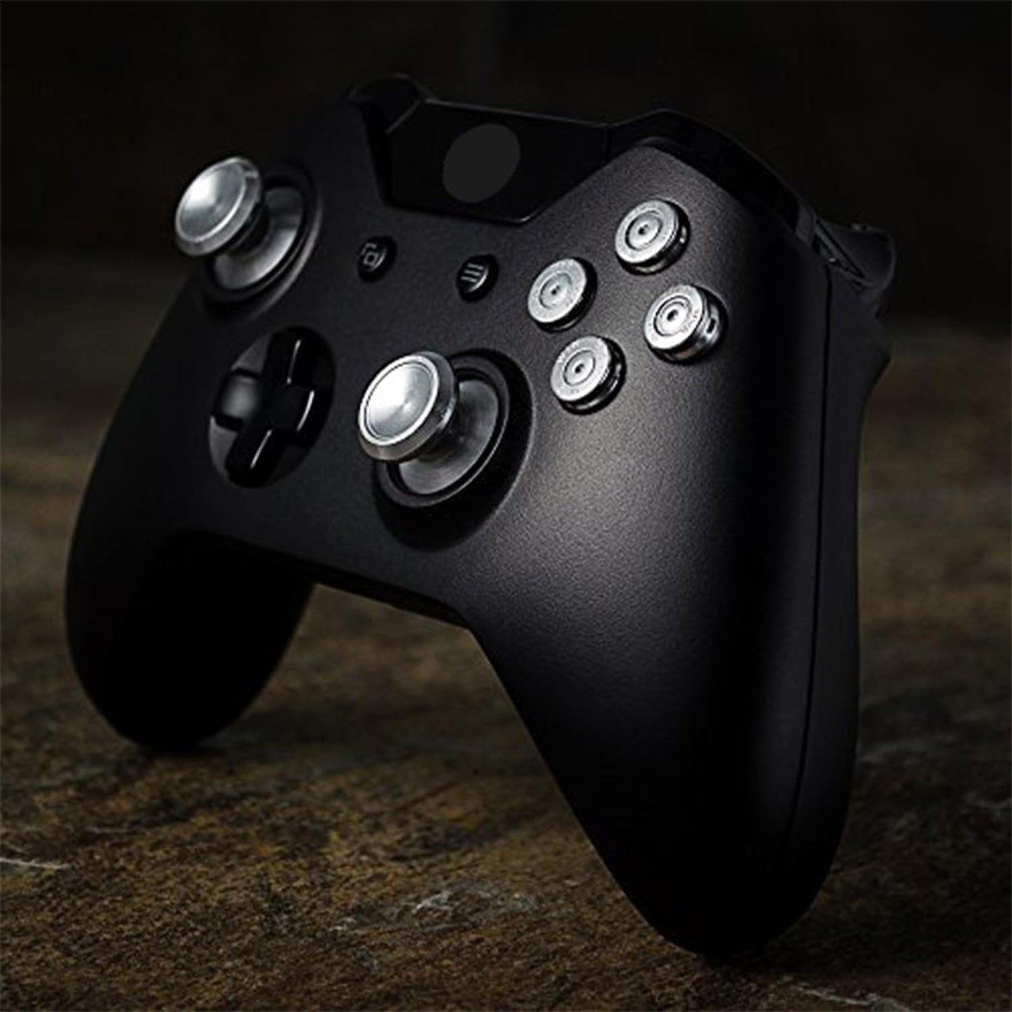 Metal Silver Alumium Alloy Thumbsticks Bullet ABXY Mod Buttons Replacement Parts for Xbox One Standard, for Xbox One Elite, for Xbox One S/X Controller