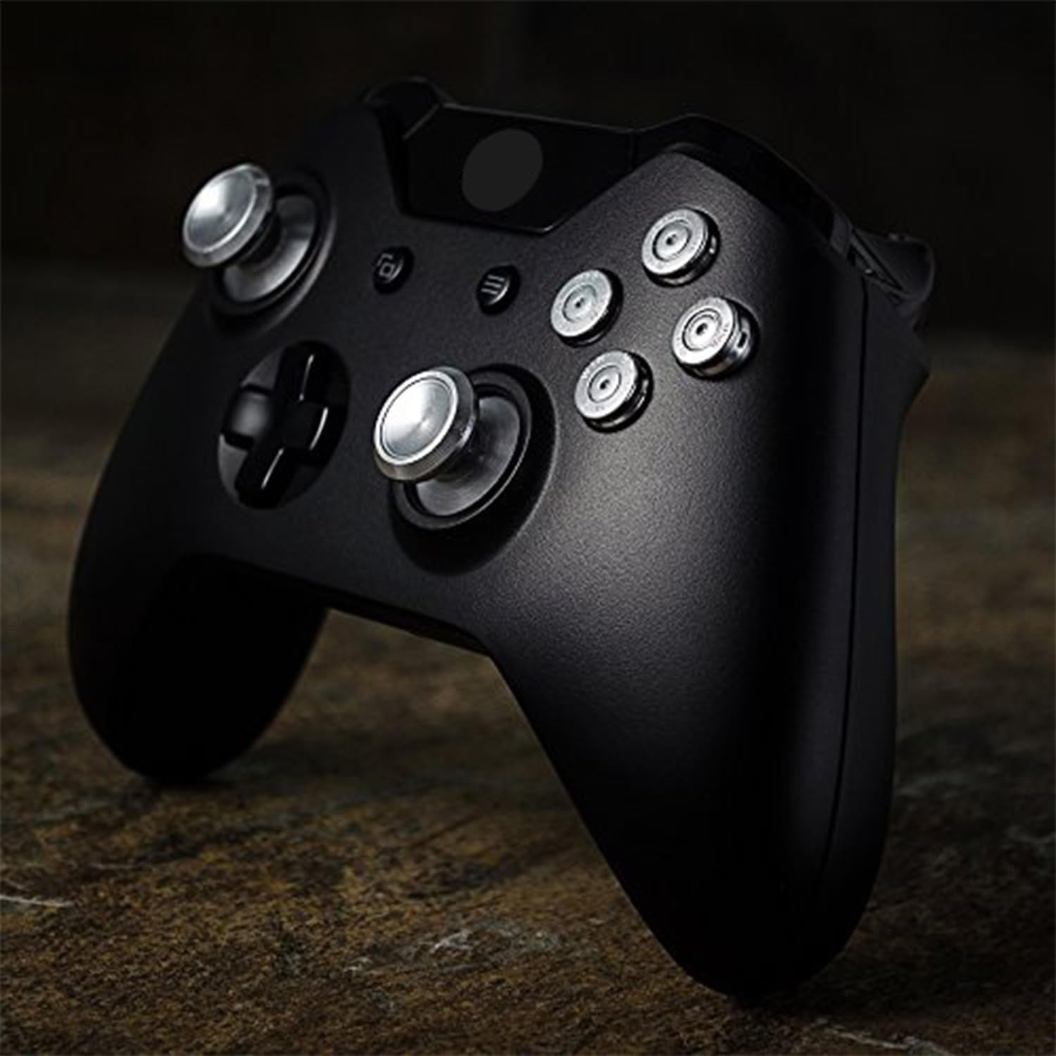 Metal Silver Alumium Alloy Thumbsticks Bullet ABXY Mod Buttons Replacement Parts for Xbox One Standard, for Xbox One Elite, for Xbox One S/X Controller