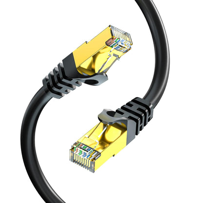 Cat7 Ethernet Cable 150Ft, Cat7 Outdoor Cable Triple Shielding SSTP 10Gbps 600Mhz Ethernet Patch Cable for Modem Router LAN RJ45, Uv/Water Proof, Direct Burial, PE Jacket