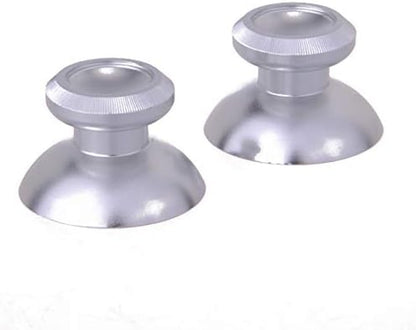 Metal Silver Alumium Alloy Thumbsticks Bullet ABXY Mod Buttons Replacement Parts for Xbox One Standard, for Xbox One Elite, for Xbox One S/X Controller