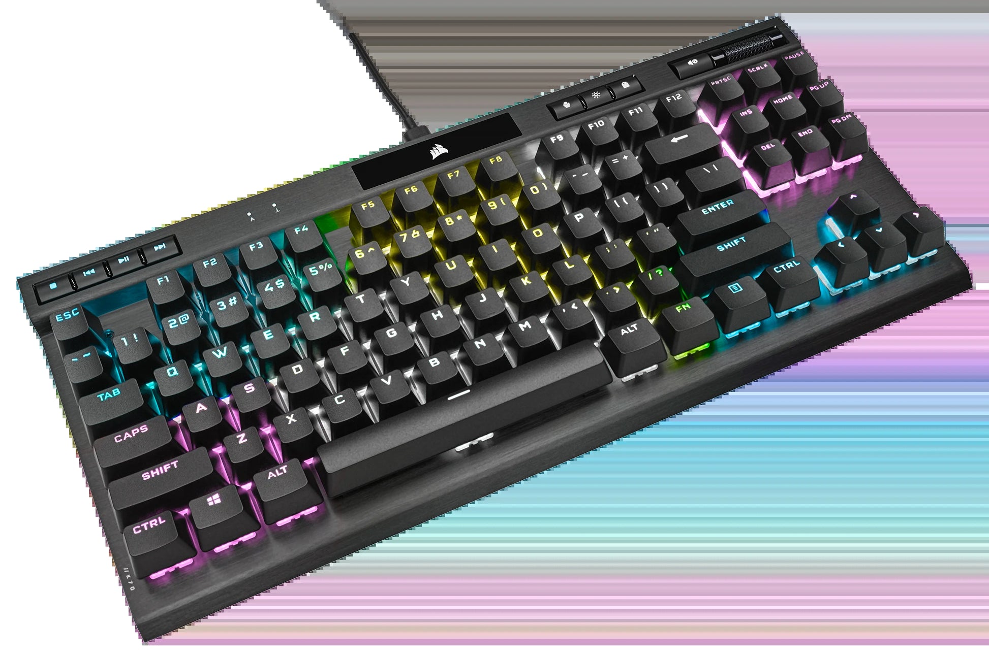 K70 RGB TKL Champion Series Optical-Mechanical Gaming Keyboard; Detachable USB Type-C Cable