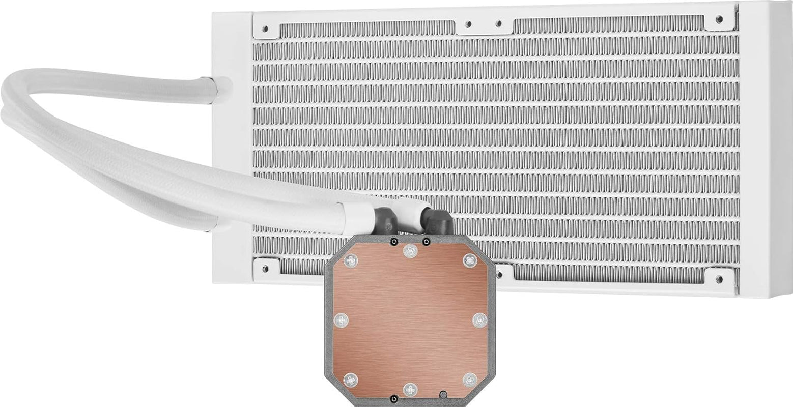 Icue H100I Elite Capellix Liquid CPU Cooler for Desktop - White